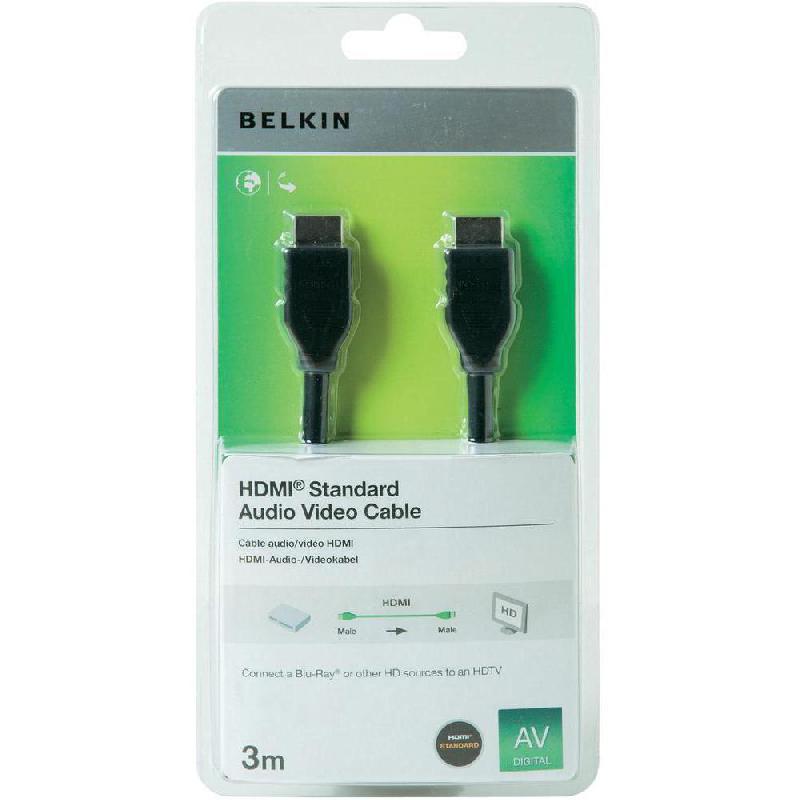 Belkin HDMI AV Cable, 3.00 m ( 9.84 ft ) — 2