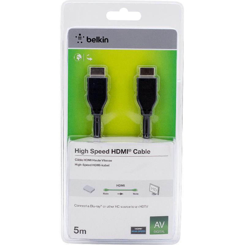Belkin HDMI AV Cable, 5.00 m ( 5.47 yd ) — 2