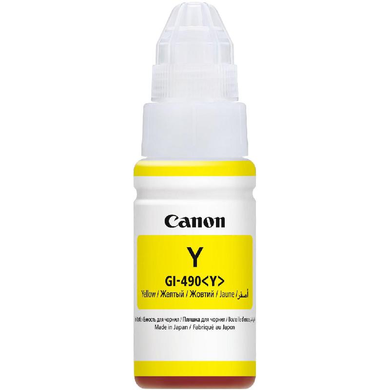 Canon GI-490 Ink Bottle, Yellow