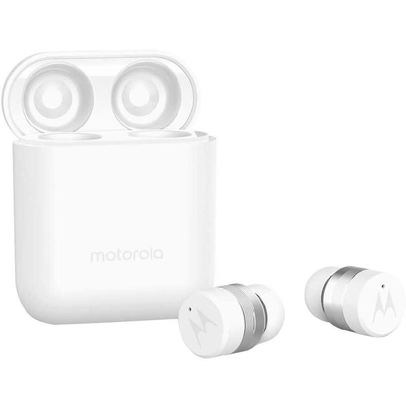 Motorola VerveBuds 110 True Wireless Earbuds, Bluetooth, Built-in Microphone, White