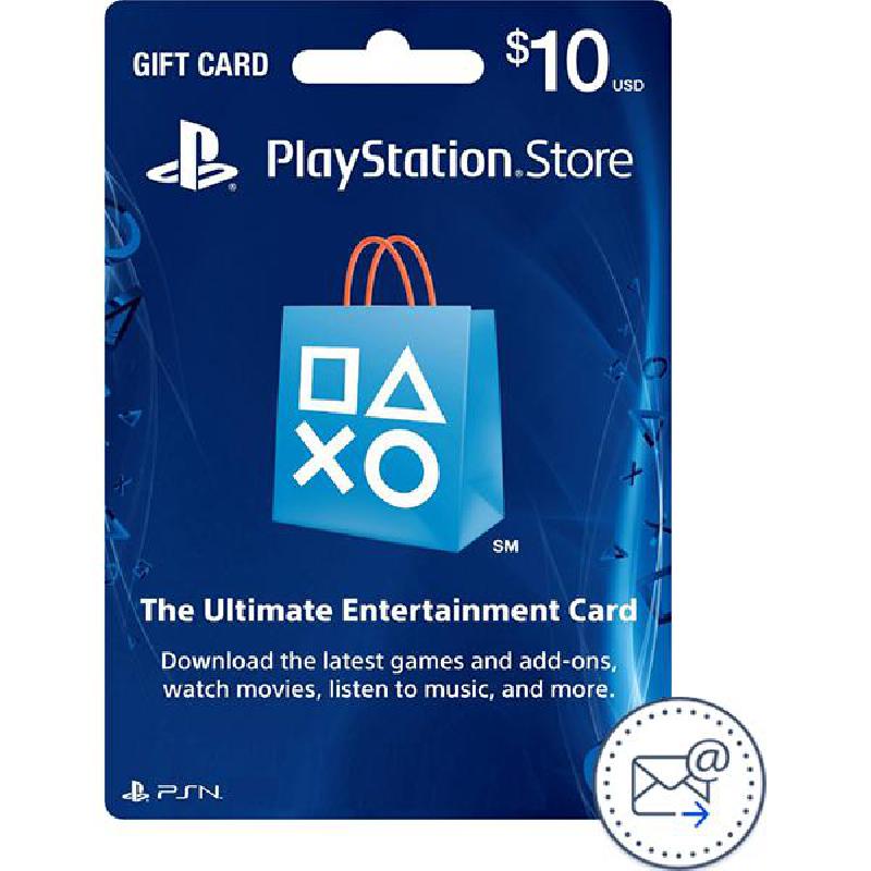 Gift Card 10$ PlayStation Store Payment and Recharge Card (Delivery by eMail), Digital Code (USA)
