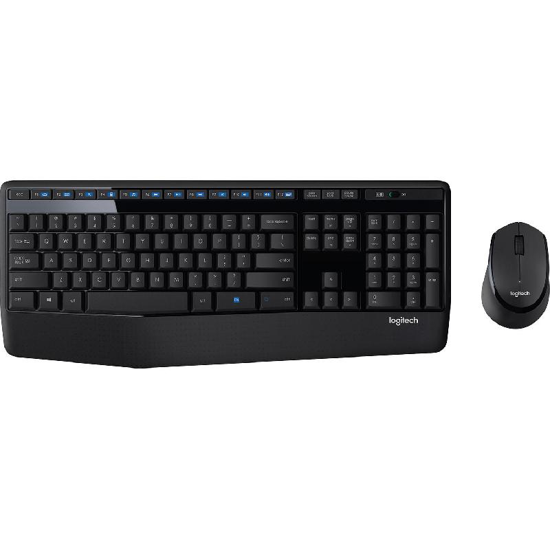 Logitech MK345 Wireless Combo Desktop (Keyboard and Mouse), Wireless (2.4 GHz RF), for Laptop/Desktop Computer/Gaming Desktop Computer/CPU Windows 10 or Later, Black