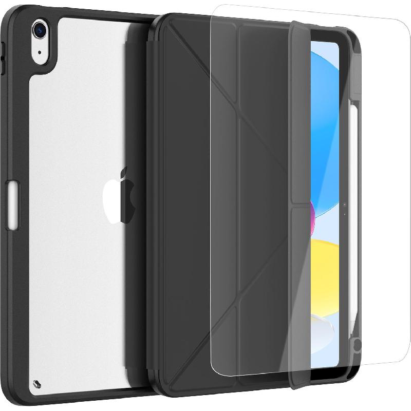 2-in-1 Bundle Tablet Case with Screen Protector, for iPad A16/iPad 10.9 10th Gen, Black
