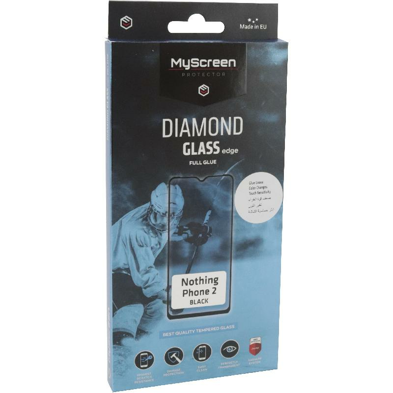 DIAMOND GLASS edge Smartphone Screen Protector, Full Glue, Black, for Nothing Phone (2)