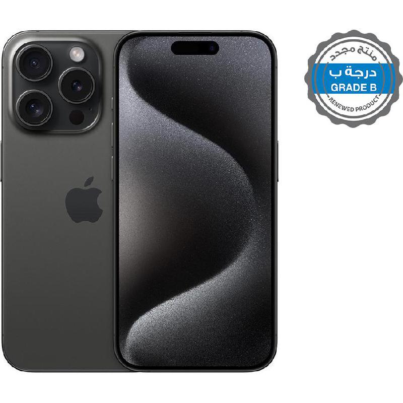 Renewed Grade B iPhone 15 Pro, 256 GB, Black Titanium, 5G