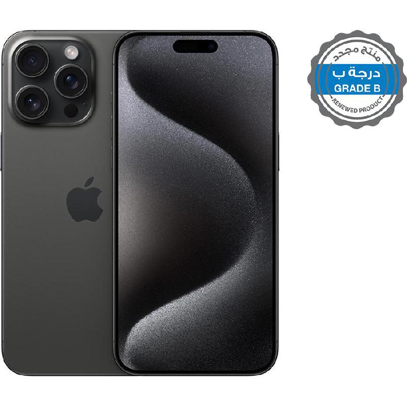 Renewed Grade B iPhone 15 Pro Max, 512 GB, Black Titanium, 5G
