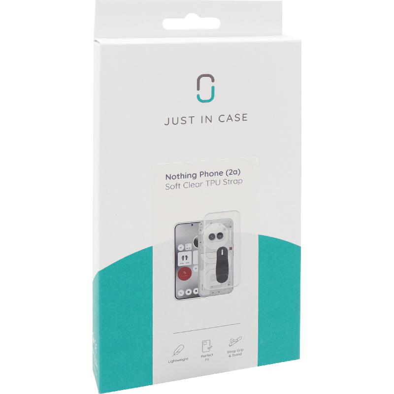 Soft TPU Back Cover Mobile Case with Strap, for Nothing Phone (2a)/Phone (2a) Plus, Clear