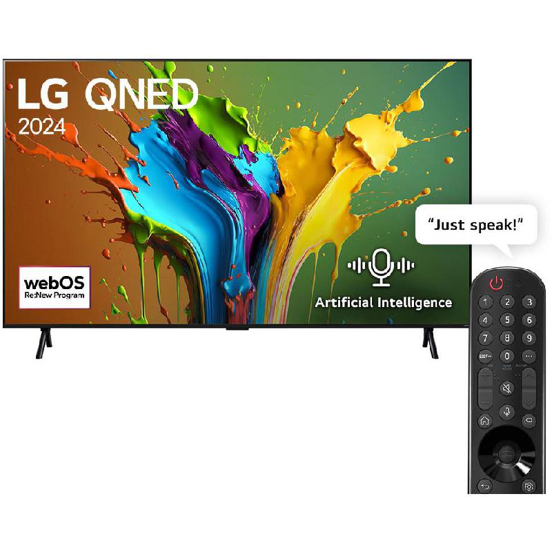 98 Inch Smart TV, 4K QNED, 120 Hz, Black, QNED98
