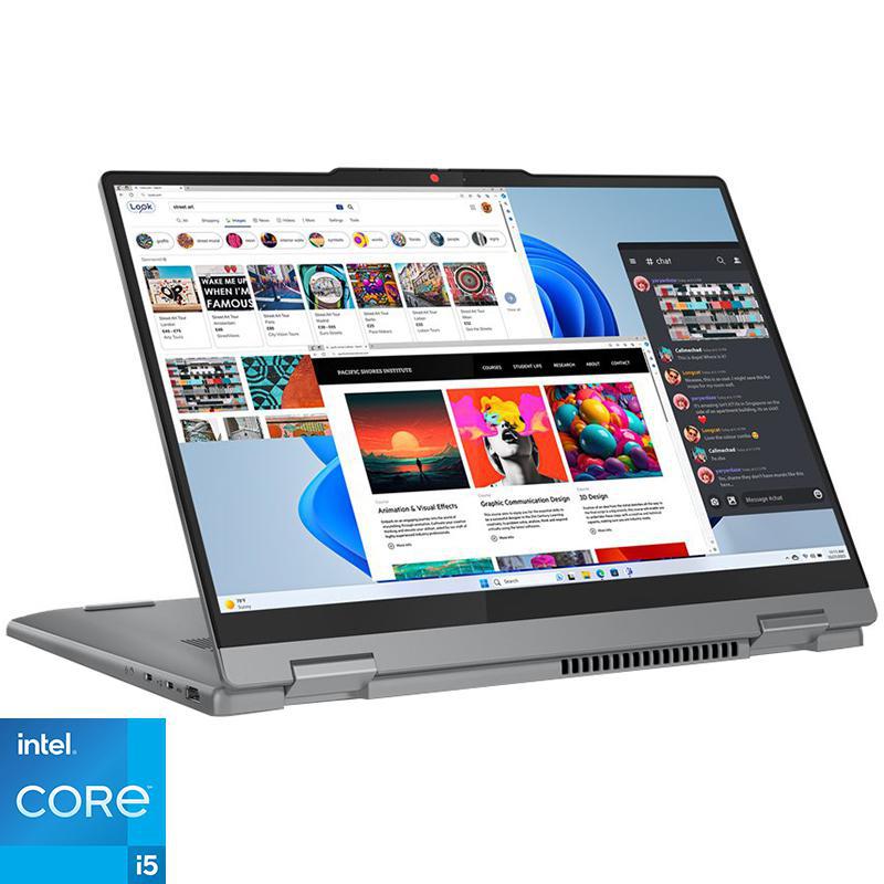 IdeaPad Flex 5 2-in-1 Laptop - Convertible, 14 Inch, Intel Core i5, 8 GB RAM, 512 GB PCIe NVMe M.2 SSD, Windows 11 Home, Foldable