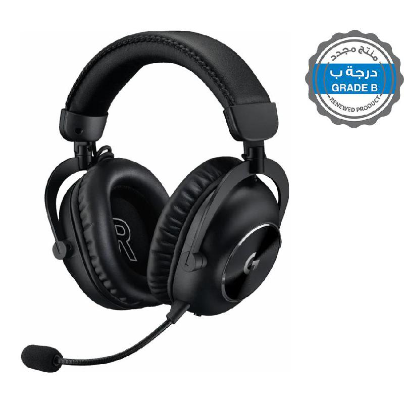 Renewed Grade B Pro X2 LIGHTSPEED Gaming Headset, Wireless, USB, Detachable Microphone, Black
