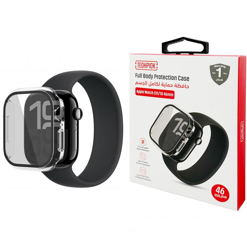 Glass Smartwatch Fit Case, for Apple Watch Series 11 46/Watch Series 10 46, Clear