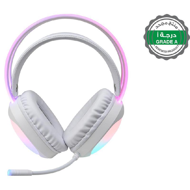 Renewed Grade A HG8959 Gaming Headset, Wired, 3.5 mm Connector/USB, Omnidirectional Microphone, White