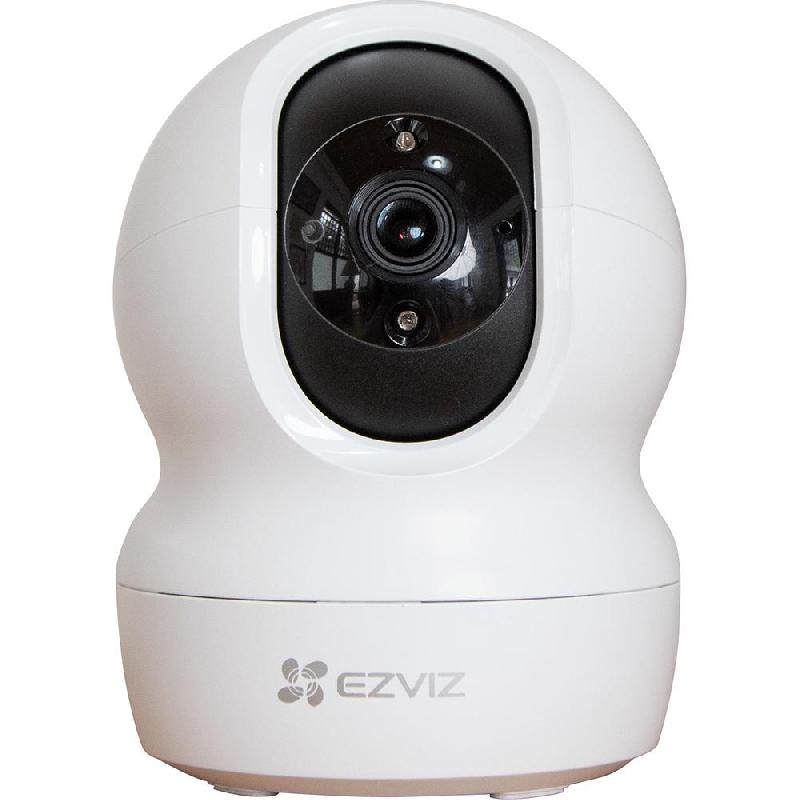 Ezviz CP1 2K Smart Wi-Fi Pan & Tilt Camera, Wi-Fi, Works with Amazon Alexa, Google Assistant, White