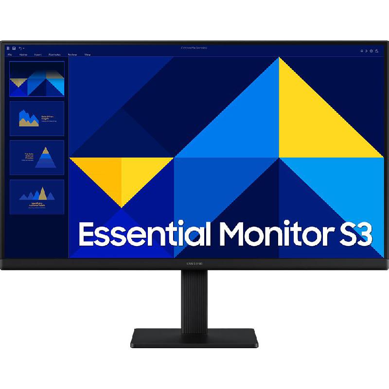 Essential S3 27 Inch Monitor, LED, FHD (Full HD), 100 Hz, 5ms (GtG), Black