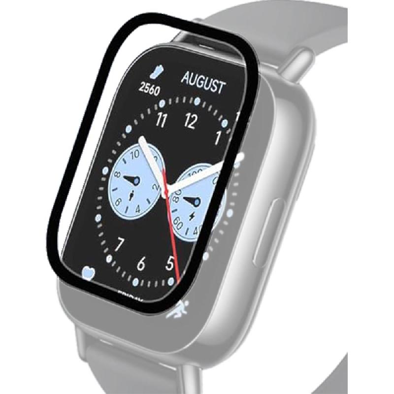 Black Frame Soft Smartwatch Screen Protector, TPU, Black Frame, for Xiaomi Redmi Watch 5 Lite