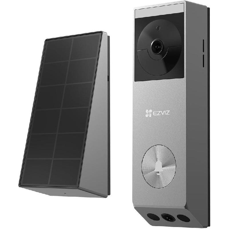 EP3x Pro 2K Battery-powered Video Doorbell, Wi-Fi, Works with Android/iOS Devices, Silver