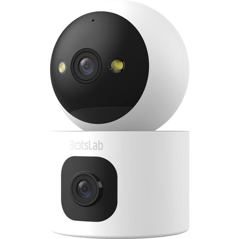 C231 Dual Lens Pan & Tilt Wi-Fi Camera, Wi-Fi, Works with Amazon Alexa/Google Assistant, White