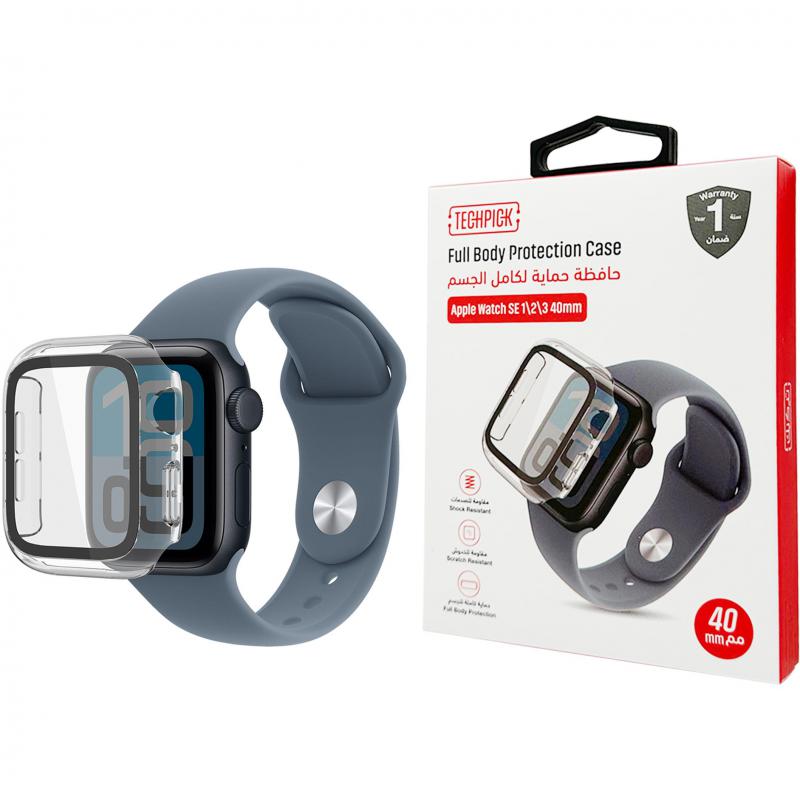 Glass Smartwatch Fit Case, for Apple Watch SE 3 40, Clear