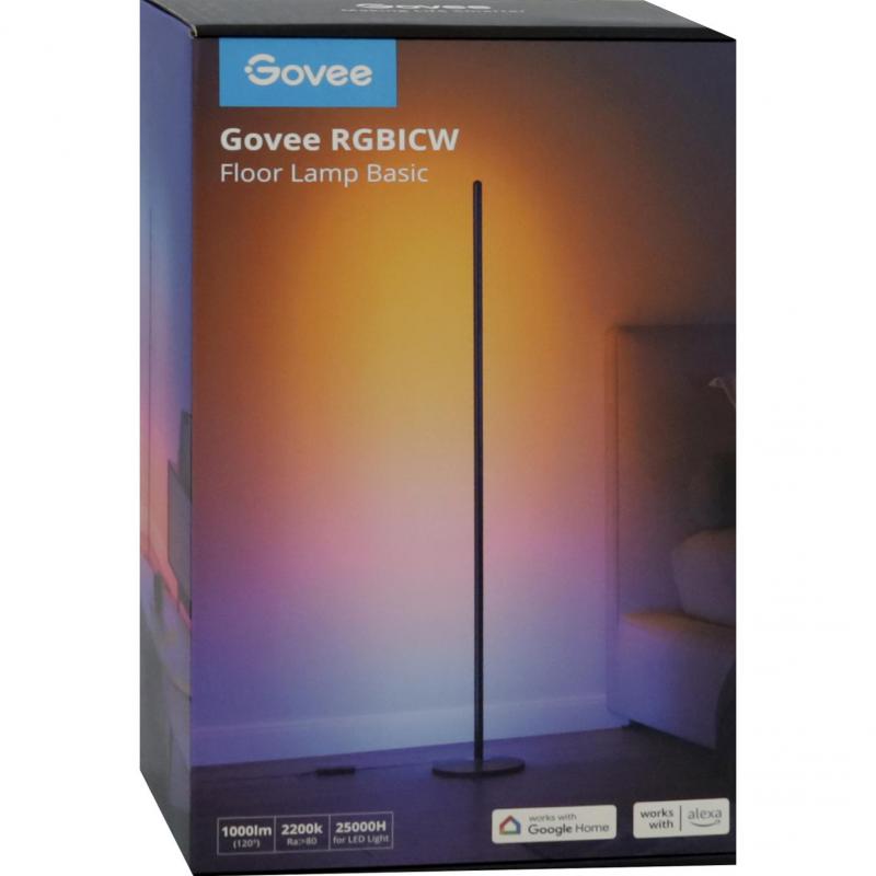 RGBICW Smart Floor Lamp Basic, Bluetooth, Black