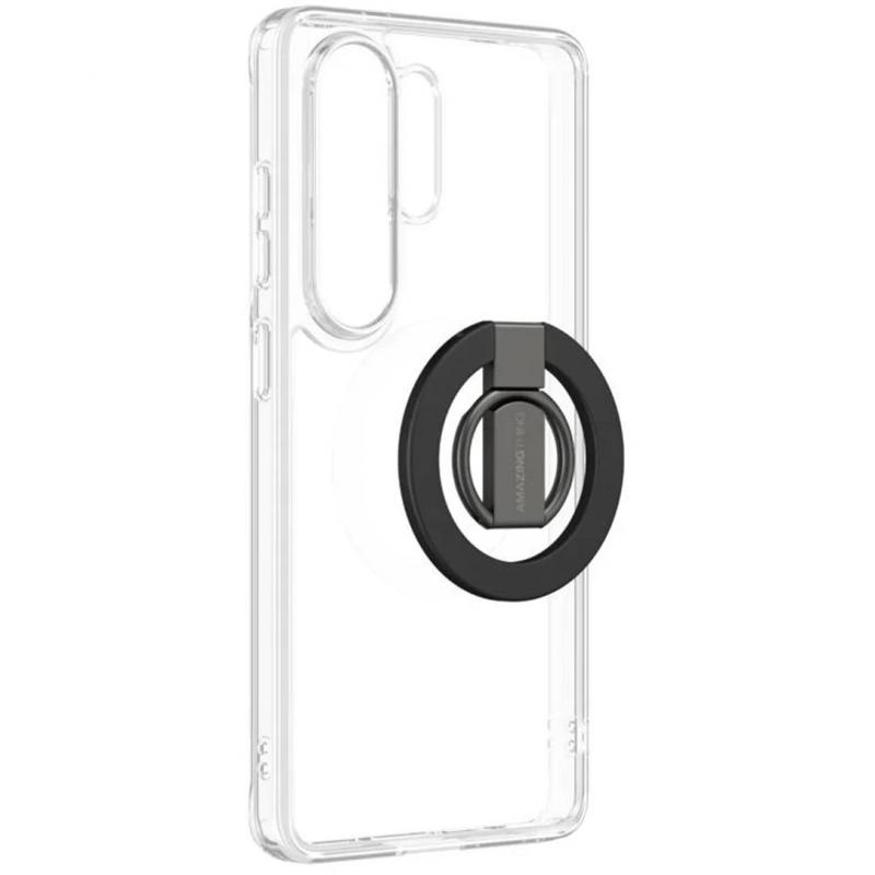 Minimal Ring Set Back Cover Mobile Case with MagSafe, for Samsung Galaxy S26 Ultra, Clear