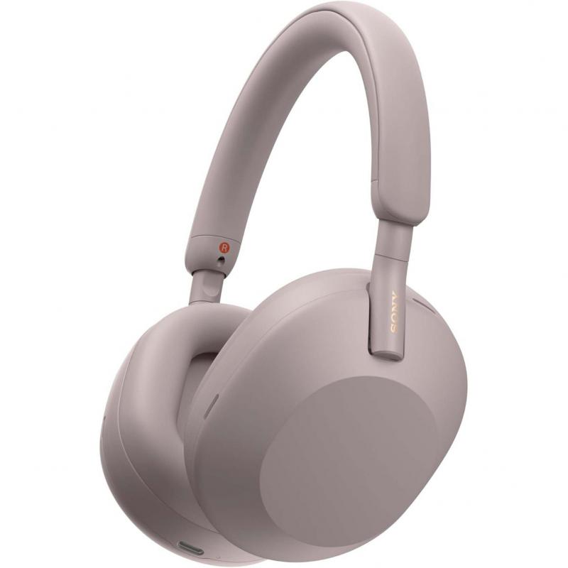 WH-1000XM5 Mark 5 Over-Ear Headphones, Active Noise Cancelling, Bluetooth, USB (Charging), Built-in Microphone, Pink