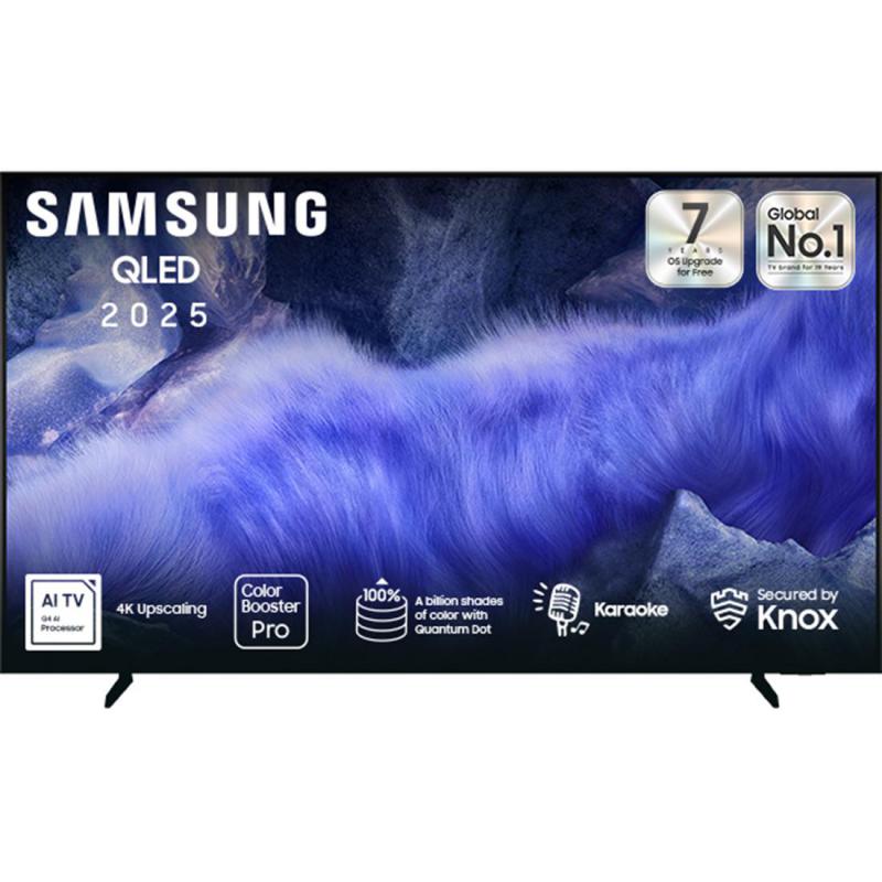 75 Inch Smart TV, 4K QLED, 50 Hz, Black, QEF1