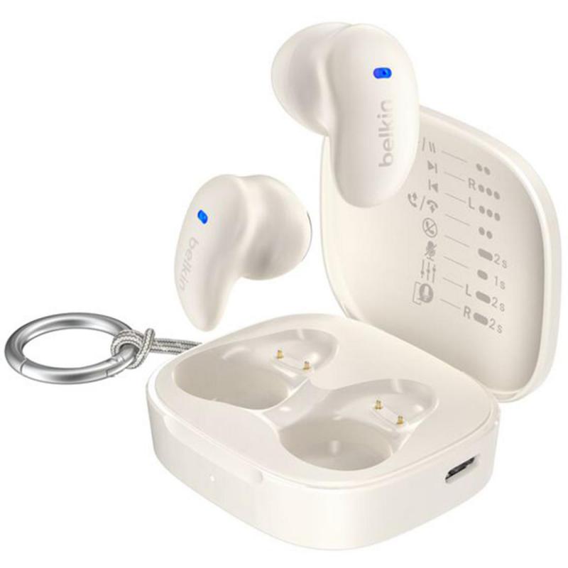 Anywhere Earbuds, Bluetooth, Built-in Microphone, White